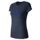 New Balance 63524 Women's Sketch Tee - Navy (wt63524nv)