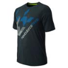 New Balance 4354 Men's Big Brand Houndstooth Tee - Petrol (mtt4354pe)