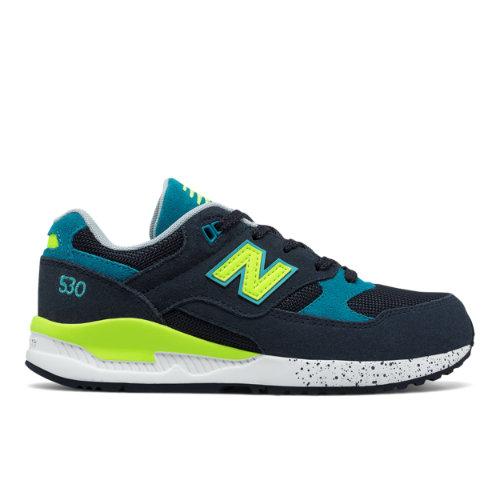 530 New Balance Kids Grade School Lifestyle Shoes - Black/green (kl530k1g)