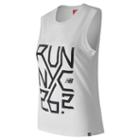 New Balance 73511 Women's Nyc Marathon Essentials Muscle Tank - White (wt73511vwt)