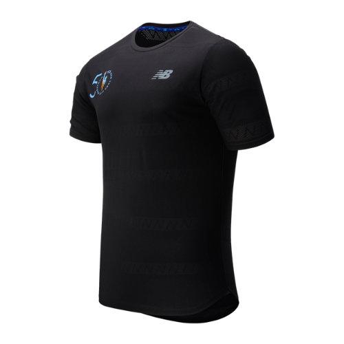 New Balance Mens Tcs Nyc Marathon Q Speed Jacquard Short Sleeve
