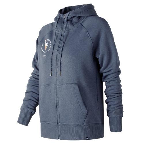 New Balance 73520 Women's Nyc Marathon Essentials Full Zip Hoodie - Navy (wj73520vvti)