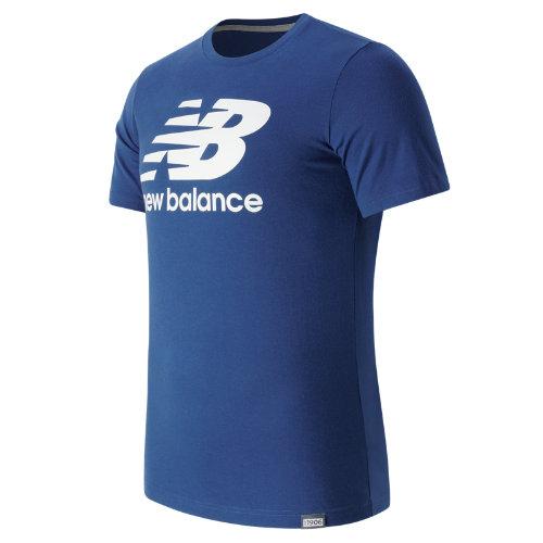 New Balance 63554 Men's Classic Ss Logo Tee - Blue (mt63554at)