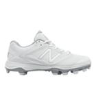 New Balance Low Cut 4040v1 Plastic Cleat Women's Softball Shoes - White (sp4040w1)