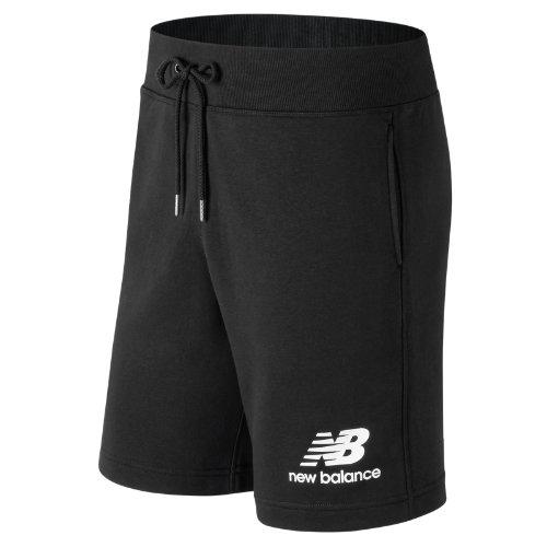 New Balance 91584 Men's Essentials Stacked Logo Short - Black (ms91584bk)