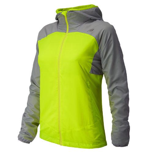 New Balance 3323 Women's Sequence Hooded Jacket - Solar Yellow, Hi-lite (wrj3323sry)