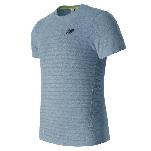 New Balance 63019 Men's M4m Seamless Ss Top - Blue (mt63019rih)