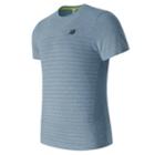 New Balance 63019 Men's M4m Seamless Ss Top - Blue (mt63019rih)