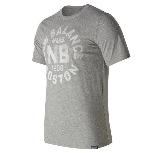 New Balance 71506 Men's Boston Tee - Grey (mt71506ag)
