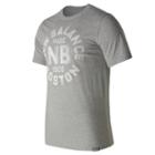 New Balance 71506 Men's Boston Tee - Grey (mt71506ag)