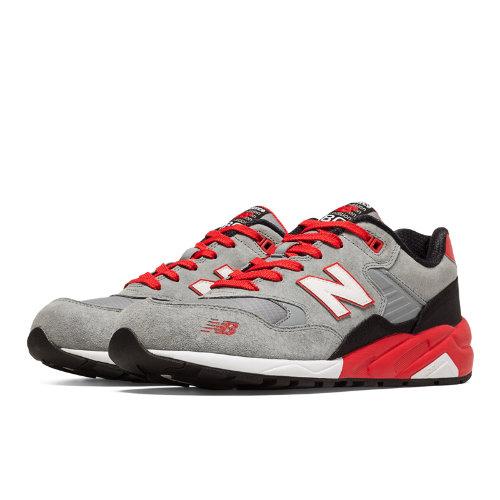 New Balance 580 Elite Mecha Men's Running Classics Shoes - Grey, Red, Black (mrt580sr)