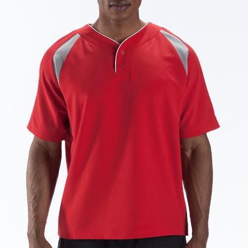 New Balance 8710 Men's Pro Elite Short Sleeve - Team Red, Athletic Grey (tmuj8710tre)
