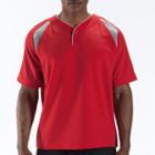 New Balance 8710 Men's Pro Elite Short Sleeve - Team Red, Athletic Grey (tmuj8710tre)