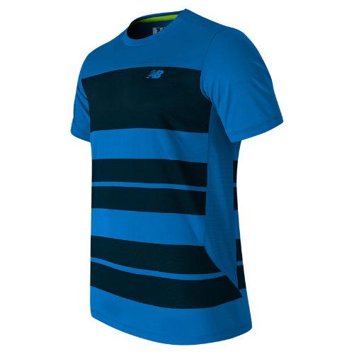 New Balance 53406 Men's Tournament Yarn Dyed Crew - Bolt, Deep Water (mt53406bdw)