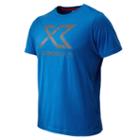 New Balance 4172 Men's Nb Cross Run Graphic Tee - Laser Blue (mft4172lsb)