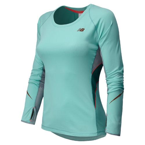 New Balance 4312 Women's Nb Ice Long Sleeve - Glacier, Silver Mink (wrt4312glc)