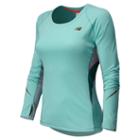 New Balance 4312 Women's Nb Ice Long Sleeve - Glacier, Silver Mink (wrt4312glc)