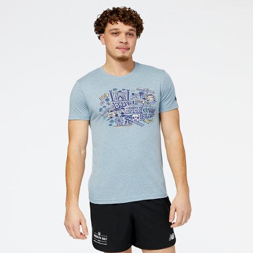 New Balance Men's Rbc Brooklyn Half Map Short Sleeve