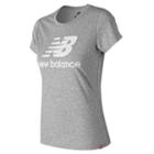 New Balance 91546 Women's Essentials Stacked Logo Tee - (wt91546)