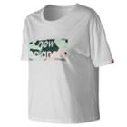 New Balance 91583 Women's Essentials Aqua Camo Boxy Tee - White (wt91583wt)