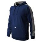 New Balance 8805 Men's Performance Fleece Baseball Hoodie - Team Navy/athletic Grey (tmuj8805tnv)