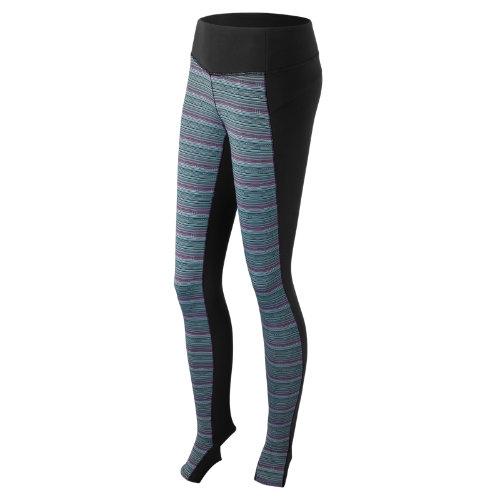 New Balance 53455 Women's Multi Printed Studio Tight - Black, Imperial (wp53455mbim)