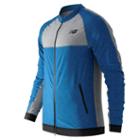 New Balance 61031 Men's N Transit Track Jacket - Sonar Heather/athletic Grey Heather (mj61031soh)