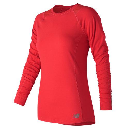 New Balance 73119 Women's In Transit Long Sleeve - Red (wt73119enr)