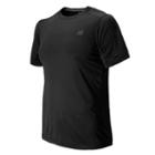 New Balance 53081 Men's Short Sleeve Heather Tech Tee - Black (mt53081bk)