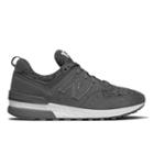 New Balance 574 Sport Women's Sport Style Shoes - Grey/white (ws574grs)