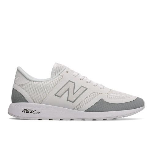 New Balance 420 Re-engineered Men's Sport Style Sneakers Shoes - White/grey (mrl420wg)
