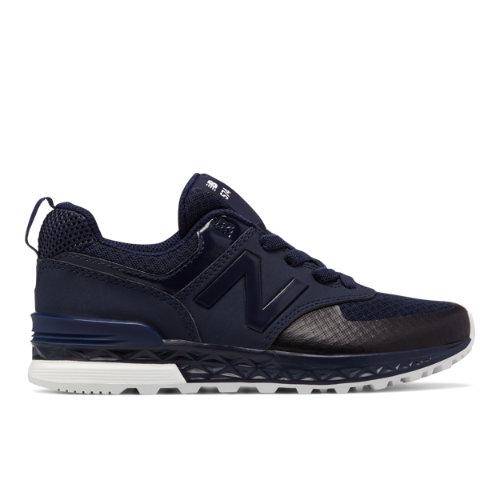 New Balance 574 Sport Kids' Pre-school Lifestyle Shoes - Navy (kfa5743p)
