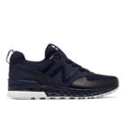 New Balance 574 Sport Kids' Pre-school Lifestyle Shoes - Navy (kfa5743p)