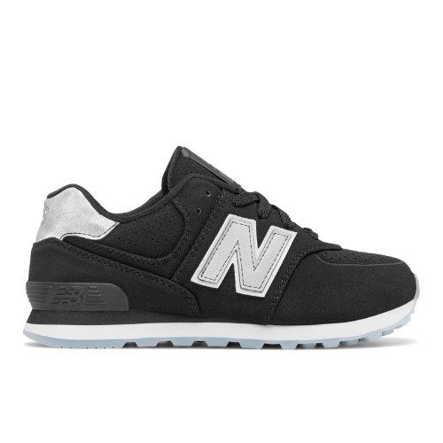 New Balance 574 Luxe Rep Kids Grade School Lifestyle Shoes - Black (kl574ykg)