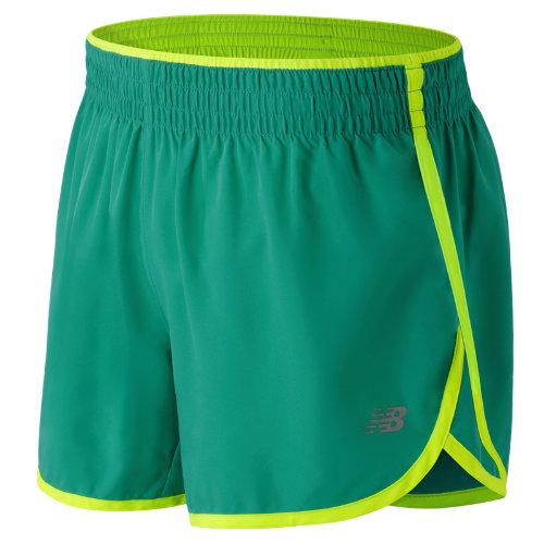New Balance 53144 Women's Accelerate 5 Inch Short - Green (ws53144gal)