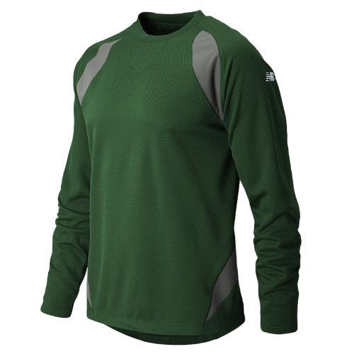 New Balance 9510 Men's Performance Fleece Pullover - Team Dark Green, Athletic Grey (tmuj9510tdg)