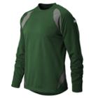 New Balance 9510 Men's Performance Fleece Pullover - Team Dark Green, Athletic Grey (tmuj9510tdg)