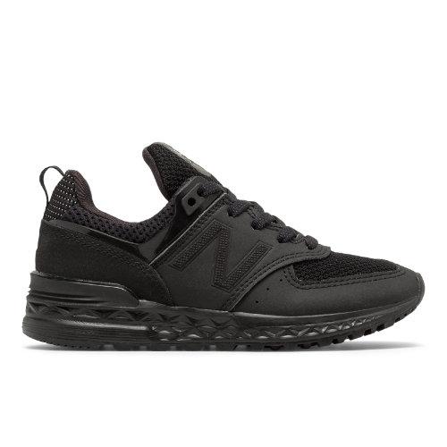 New Balance 574 Sport Kids' Pre-school Lifestyle Shoes - Black (kfl574fp)