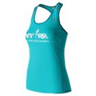 New Balance 63222 Women's Run For Life Nb Ice Tank - Blue (wt63222vvob)