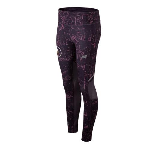 New Balance 93229 Women's Nyc Marathon Printed Impact Tight - Purple (wp93229mivi)