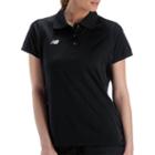 New Balance 2101 Women's Three Button Polo - Team Black (tmwt2101tbk)