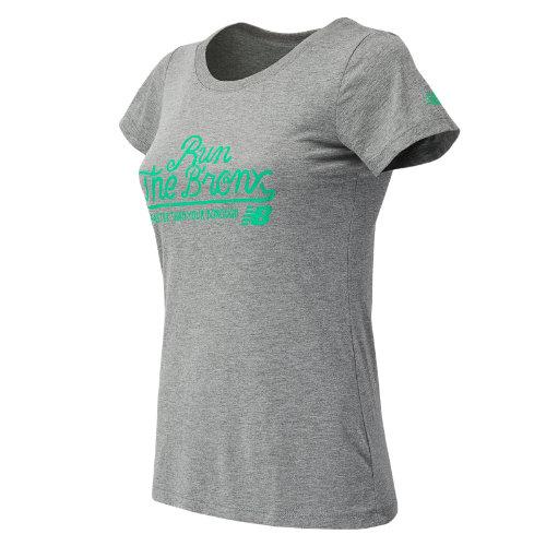New Balance 63248 Women's Nyrr Bronx Ss Tee - Grey (wt63248vag)