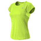 New Balance 4325 Women's Accelerate Short Sleeve - Hi-lite, Silver Mink (wrt4325hil)