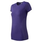 New Balance 61131 Women's M4m Seamless Short Sleeve Tee - Purple (wt61131tth)