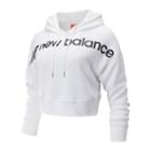 New Balance 93510 Women's Sport Style Optiks Cropped Hoodie - White (wt93510wt)