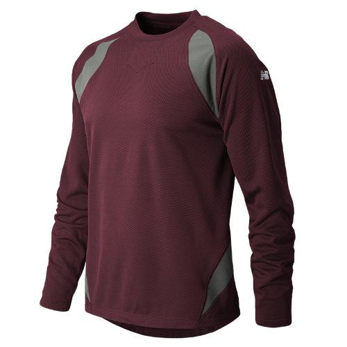 New Balance 9510 Men's Performance Fleece Pullover - Team Maroon, Athletic Grey (tmuj9510tmr)