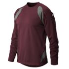 New Balance 9510 Men's Performance Fleece Pullover - Team Maroon, Athletic Grey (tmuj9510tmr)