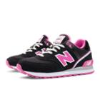 New Balance Stadium Jacket 574 Women's Lifestyle Shoes - Black, Bubble Gum, White (wl574sjb)