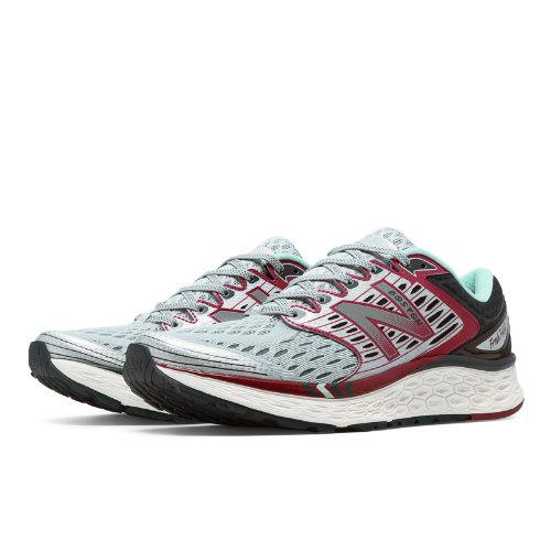 New Balance Fresh Foam 1080 Boston Men's Soft And Cushioned Shoes - Grey, Burgundy (m1080bm6)