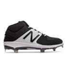 New Balance Mid-cut 3000v3 Metal Cleat Men's Mid-cut Cleats Shoes - Black/white (m3000bk3)